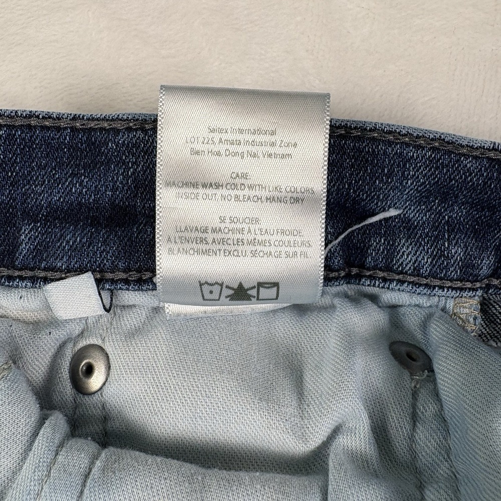Edwin Bree Crop Slim Straight Jeans Women's Size 28 Anthropolgie (Reg $168) - Picture 8 of 11